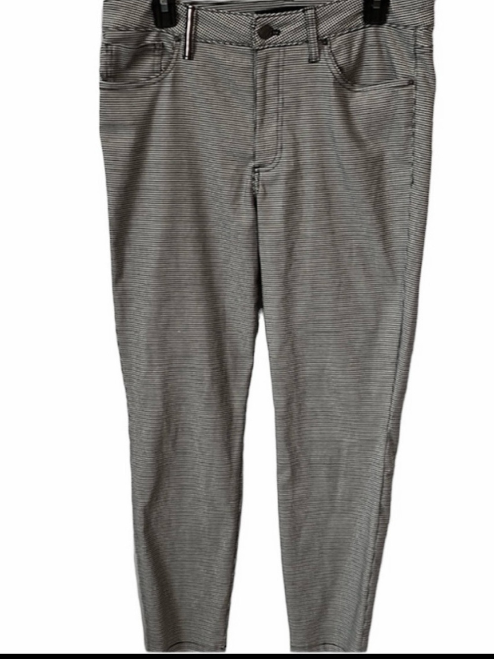Tommy Hilfiger Houndstooth Slim Fit Pants Black | White